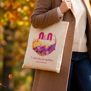 Bolsa de algodón modelo otoño